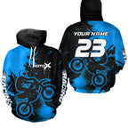 Custom Motocross Hoodie Dirt Bike Racing Hoodie Adult Hooded Shirt