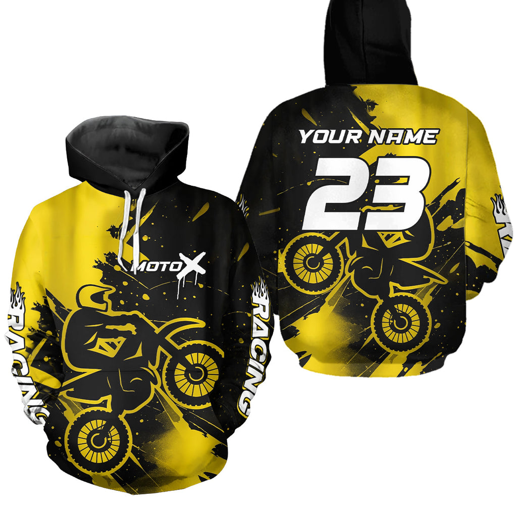 Custom Motocross Hoodie Dirt Bike Racing Hoodie Adult Hooded Shirt