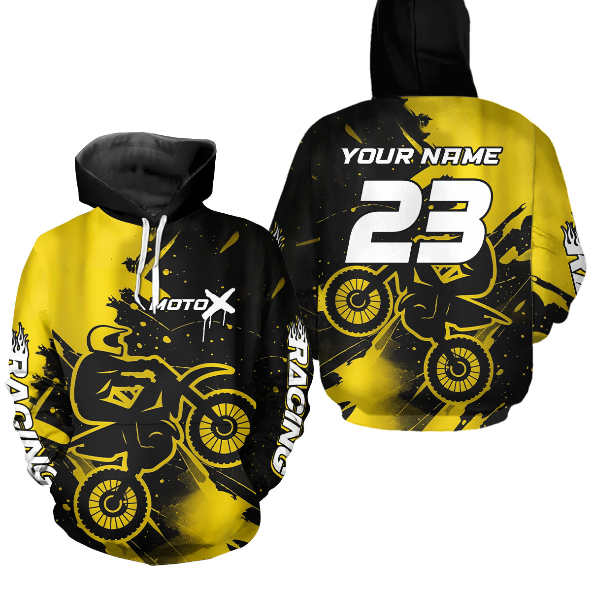 Custom Motocross Hoodie Dirt Bike Racing Hoodie Adult Hooded Shirt