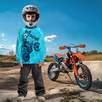 Lightning Blue Motocross Jersey Custom Dirt Bike Shirts Racing Shirt