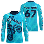 Lightning Blue Motocross Jersey Custom Dirt Bike Shirts Racing Shirt