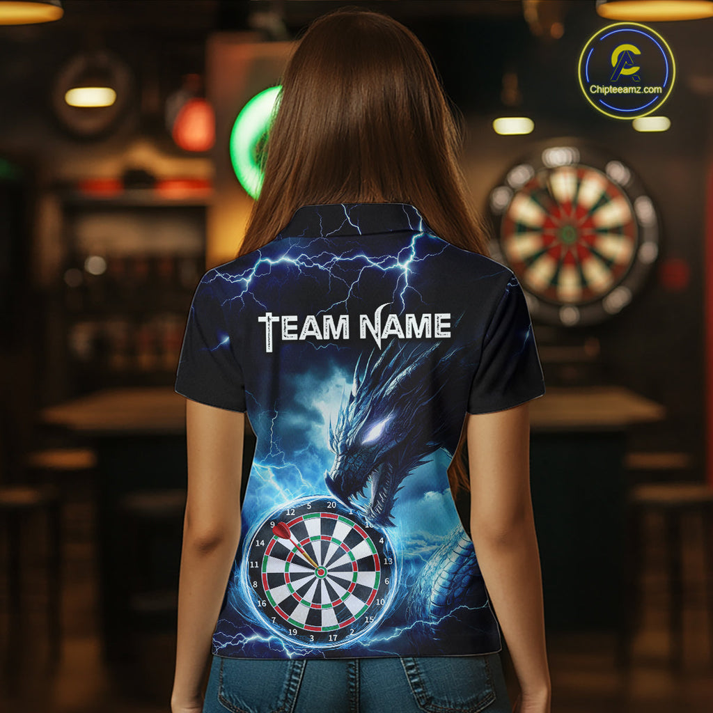 Custom Thunder Dragon Darts Shirt Darts Team Jerseys Dartboard Shirt Dart League
