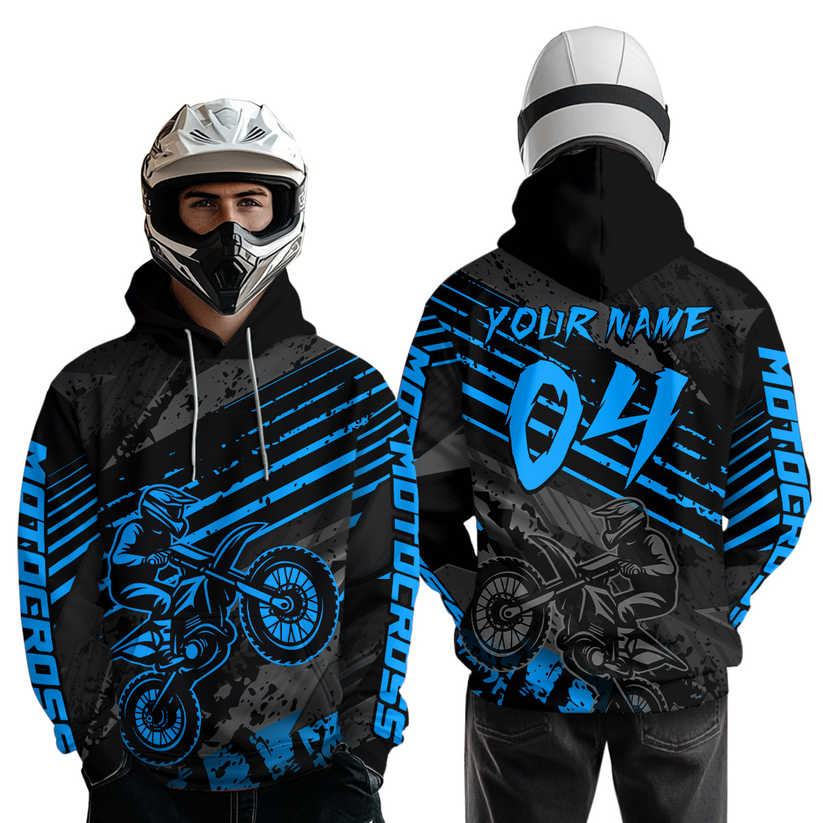 Custom Motocross Hoodie Dirt Bike Racing Hoodie Custom Riding Shirt