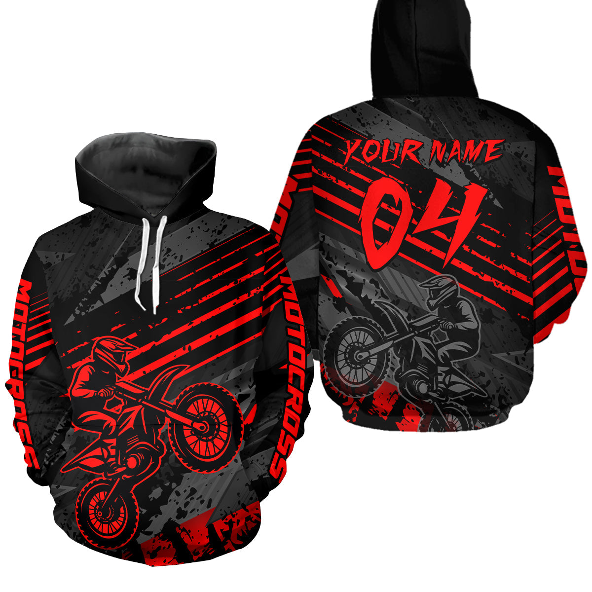 Custom Motocross Hoodie Dirt Bike Racing Hoodie Custom Riding Shirt