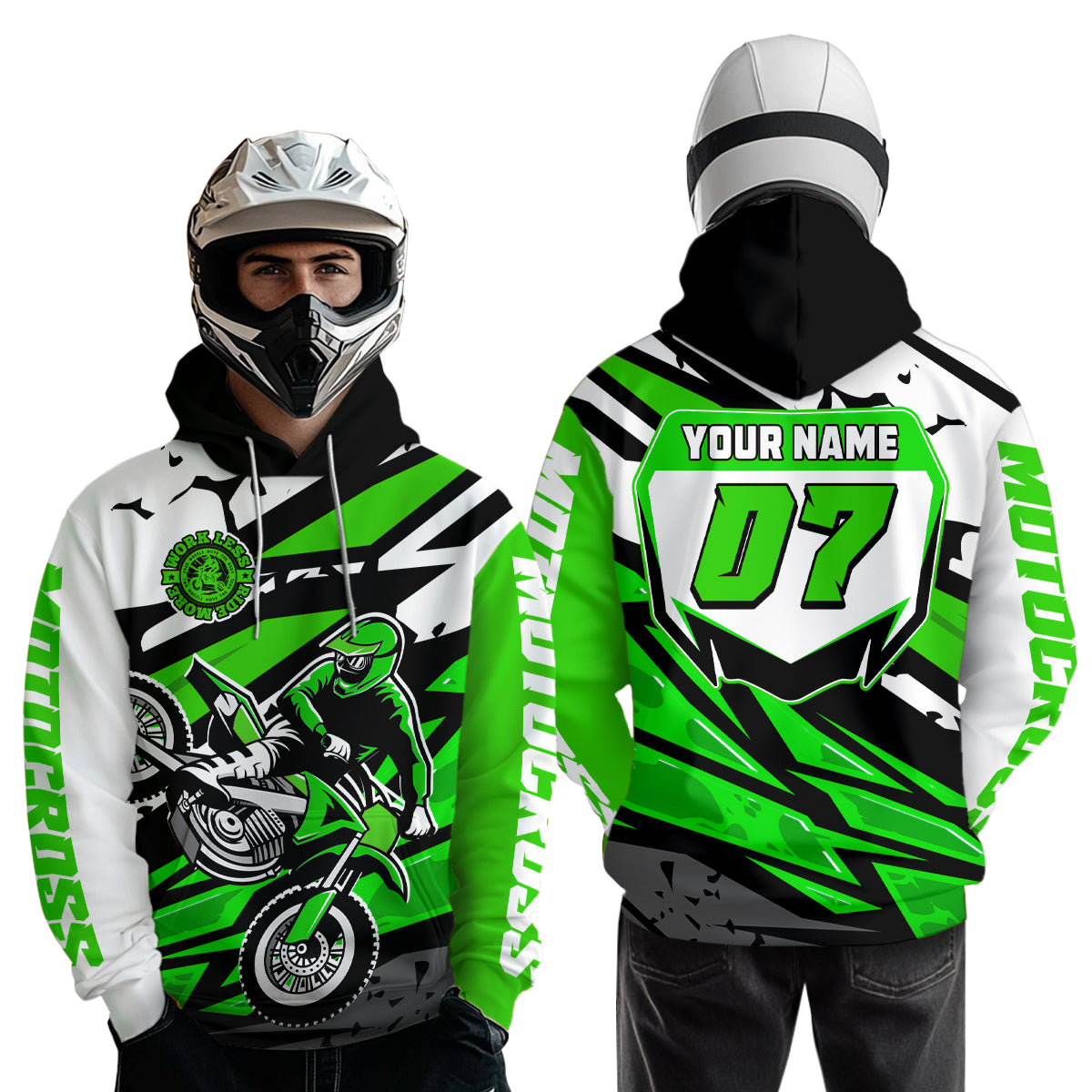 Custom Motocross Hoodie Adult Dirt Bike Racing Hoodie Riding Shirt