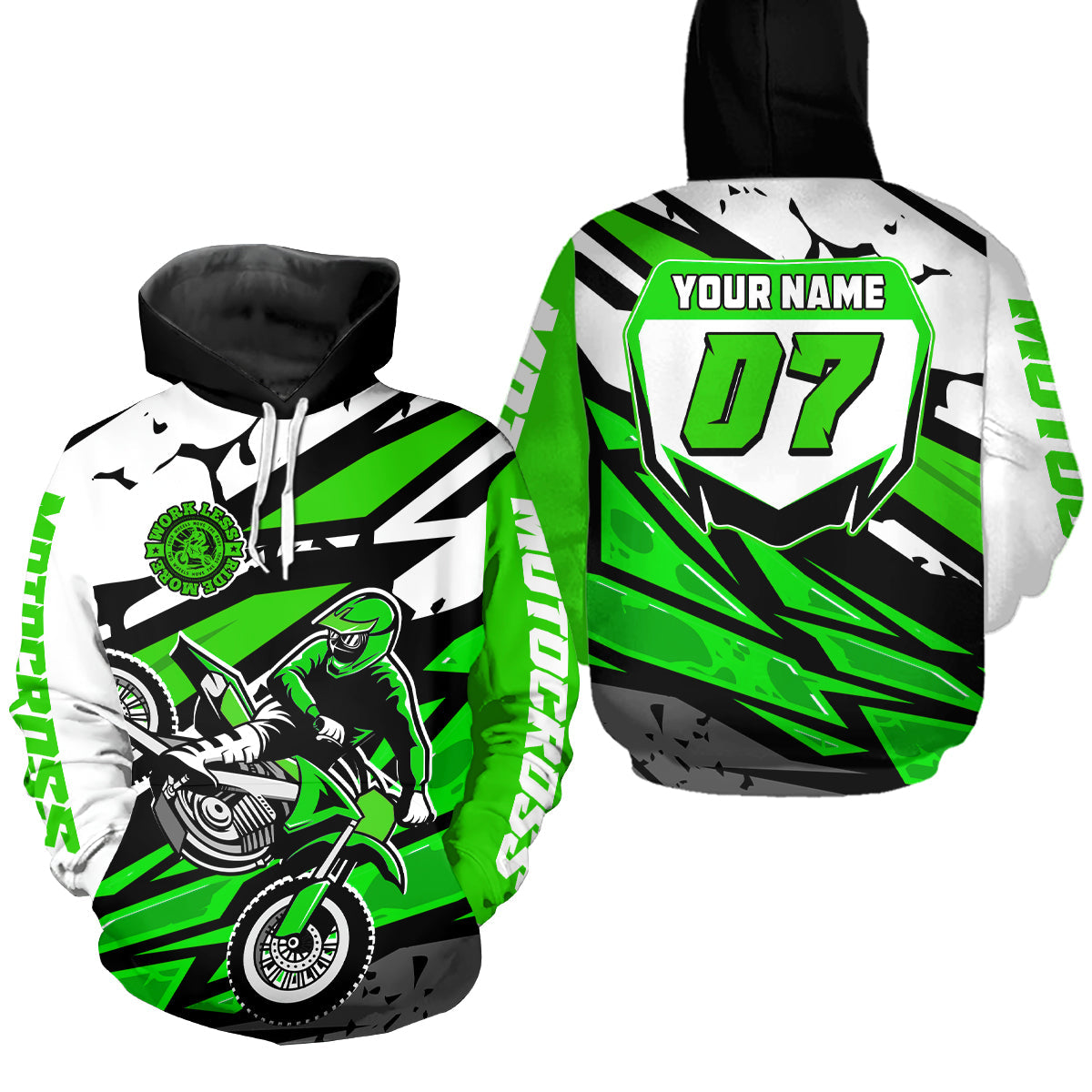Custom Motocross Hoodie Adult Dirt Bike Racing Hoodie Riding Shirt