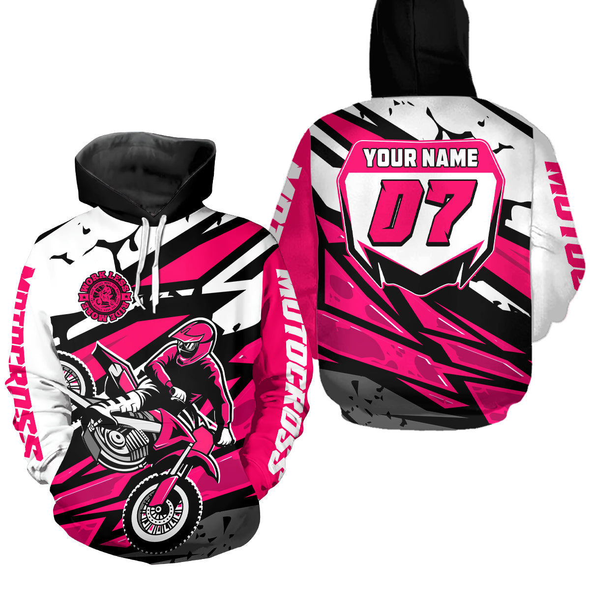 Custom Motocross Hoodie Adult Dirt Bike Racing Hoodie Riding Shirt