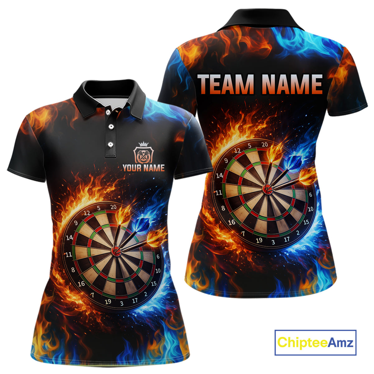 Custom Flame Darts Shirt Darts Team Jerseys Dartboard Shirt Dart League
