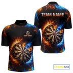 Custom Flame Darts Shirt Darts Team Jerseys Dartboard Shirt Dart League