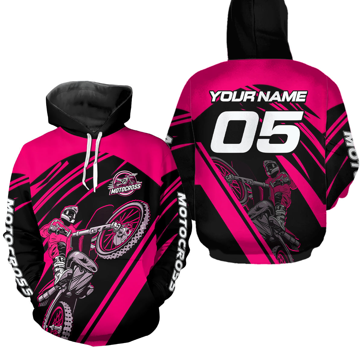 Custom Motocross Racing Hoodie Adult Dirt Bike Hoodie Riding Shirt