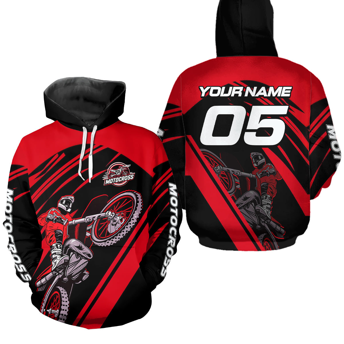 Custom Motocross Racing Hoodie Adult Dirt Bike Hoodie Riding Shirt