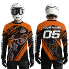 Orange Custom Motocross Jersey Dirt Bike Shirts Motorcycle Shirt