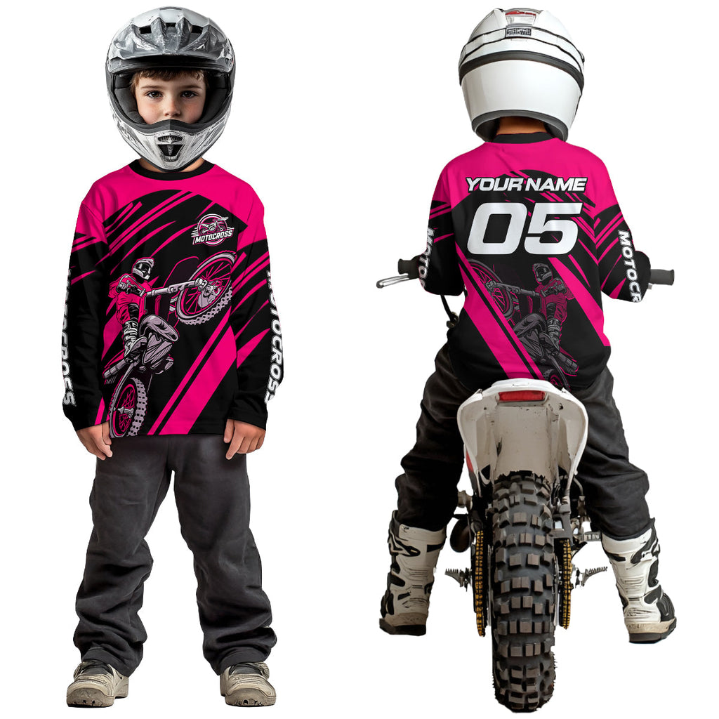 Pink Custom Motocross Jersey Dirt Bike Shirts Motorcycle Shirt