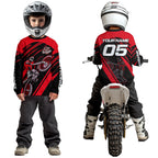 Red Custom Motocross Jersey Dirt Bike Shirts Motorcycle Shirt