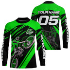 Green Custom Motocross Jersey Dirt Bike Shirts Motorcycle Shirt
