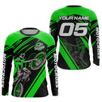 Green Custom Motocross Jersey Dirt Bike Shirts Motorcycle Shirt