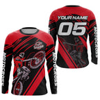 Red Custom Motocross Jersey Dirt Bike Shirts Motorcycle Shirt