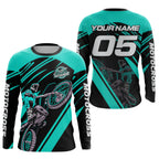 Turquoise Custom Motocross Jersey Dirt Bike Shirts Motorcycle Shirt