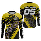 Yellow Custom Motocross Jersey Dirt Bike Shirts Motorcycle Shirt