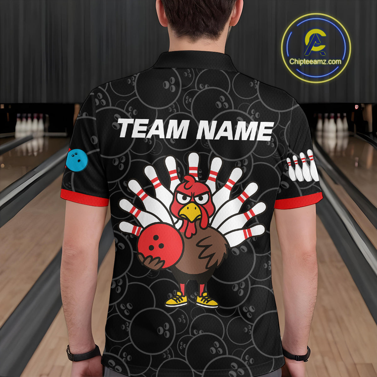 Funny Turkey Bowling Shirts Team Bowling Jerseys for Thanksgiving