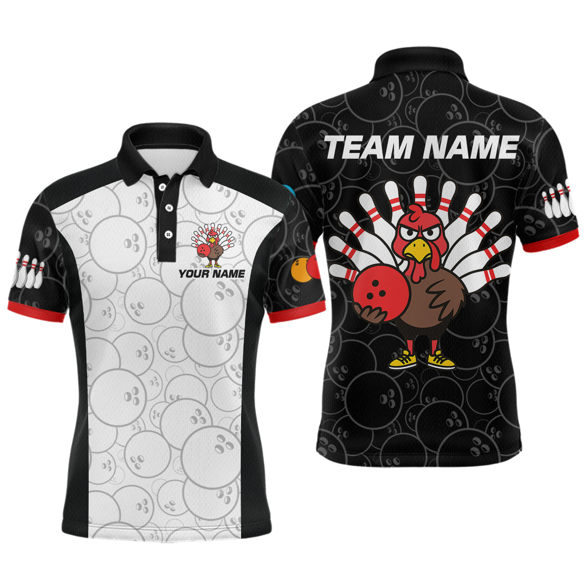 Funny Turkey Bowling Shirts Team Bowling Jerseys for Thanksgiving