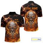 Custom Flame Skull Darts Shirt Darts Team Jerseys Dartboard Shirt Dart League