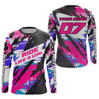 Custom Pink Motocross Racing Jersey Adult Dirt Bike Off road Shirt