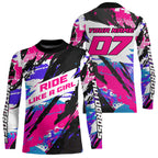 Custom Pink Motocross Racing Jersey Adult Dirt Bike Off road Shirt