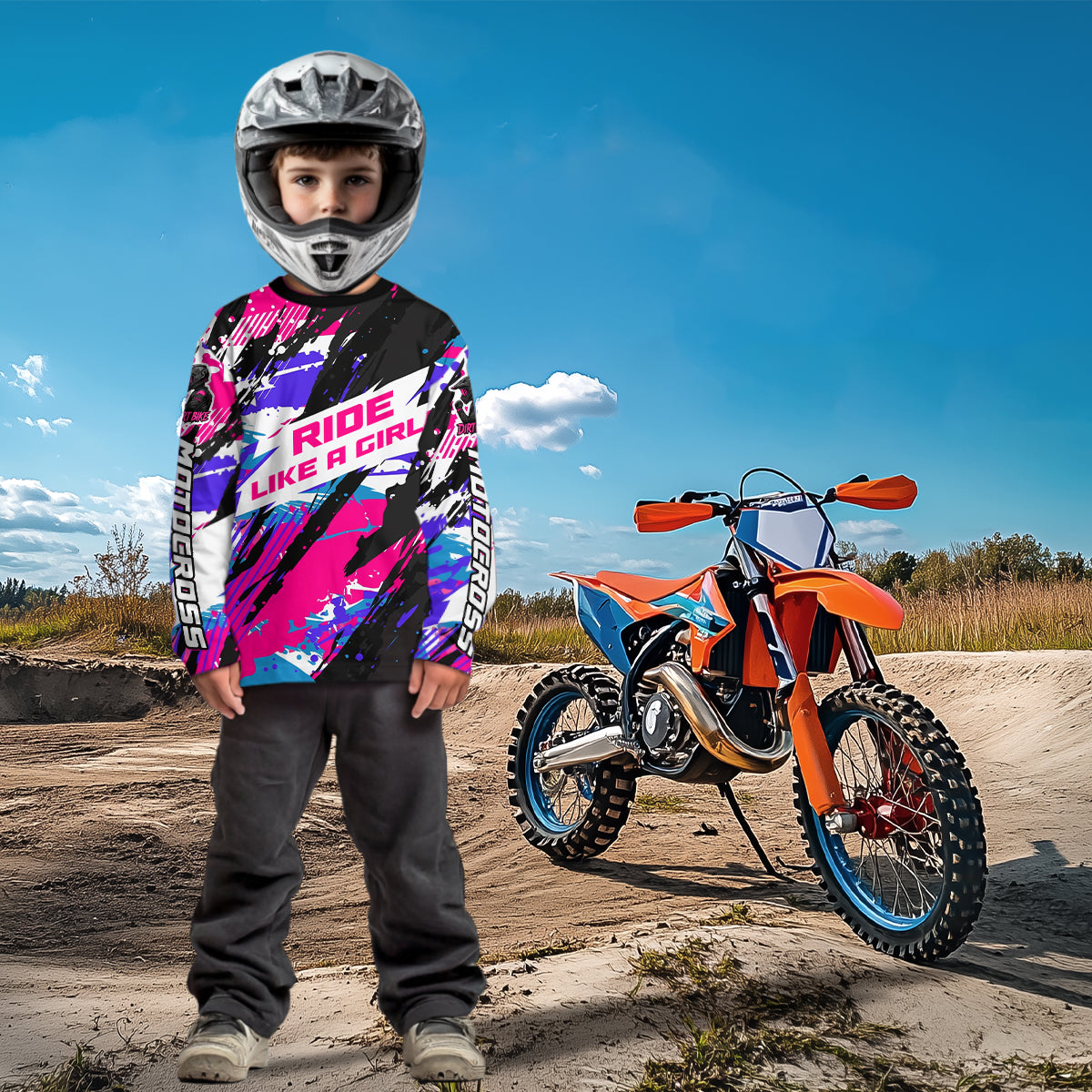 Custom Pink Motocross Racing Jersey Adult Dirt Bike Off road Shirt