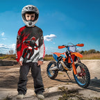 Red and Black Motocross Racing Jersey Dirt Bike Off road Shirt