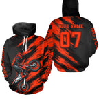 Custom Motocross Hoodie Adult Dirt Bike Racing Hoodie Riding Shirt