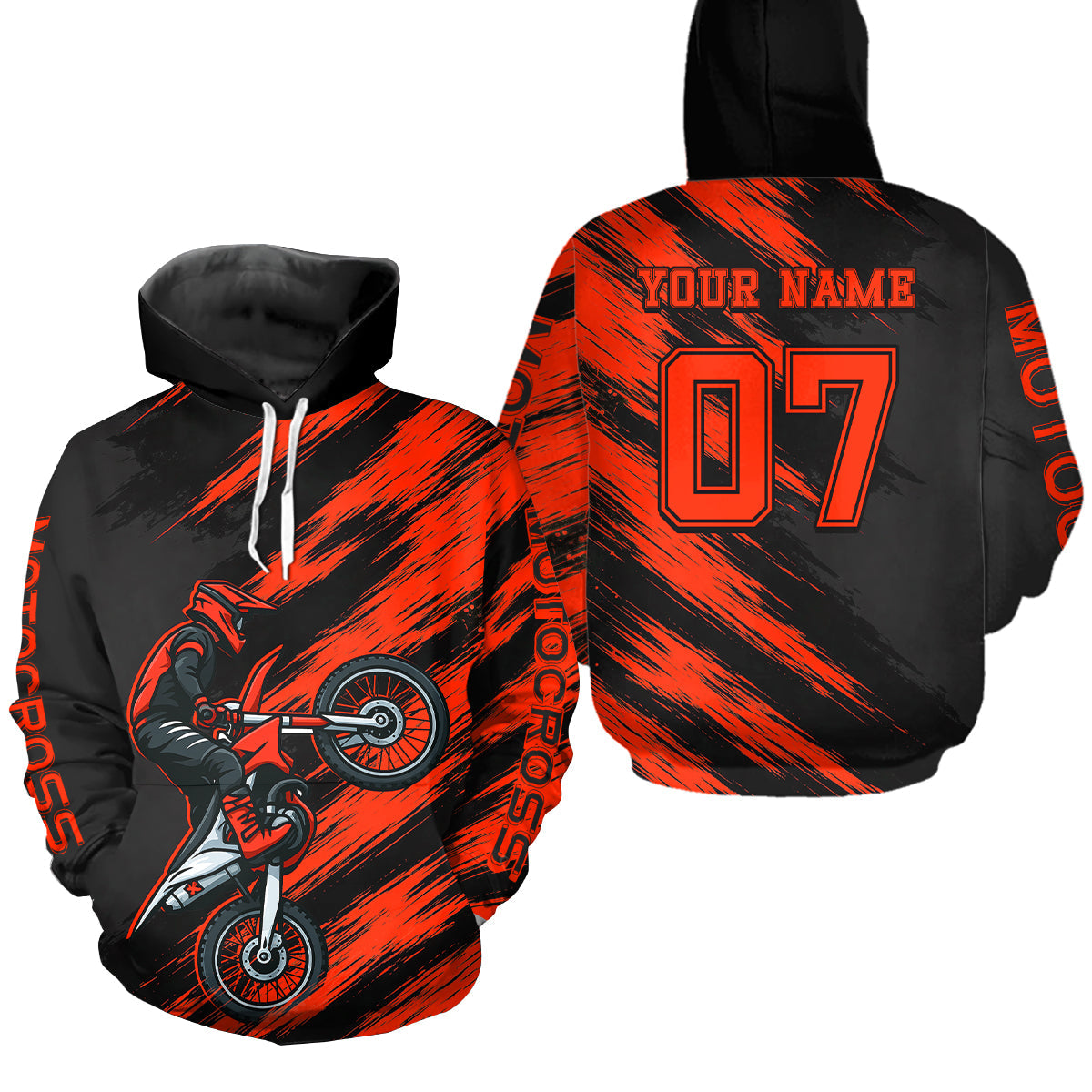 Custom Motocross Hoodie Adult Dirt Bike Racing Hoodie Riding Shirt
