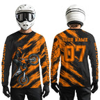Orange Motocross Jersey Dirt Bike Jersey Custom Motorcycle Riding Shirt