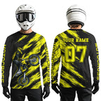 Yellow Motocross Jersey Dirt Bike Jersey Custom Motorcycle Riding Shirt