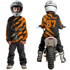 Orange Motocross Jersey Dirt Bike Jersey Custom Motorcycle Riding Shirt