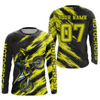 Yellow Motocross Jersey Dirt Bike Jersey Custom Motorcycle Riding Shirt