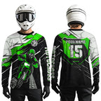 Green Motocross Jersey Custom Dirt Bike Shirts Motorcycle Shirt