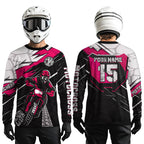 Pink Motocross Jersey Custom Dirt Bike Shirts Motorcycle Shirt
