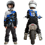 Blue Motocross Jersey Custom Dirt Bike Shirts Motorcycle Shirt