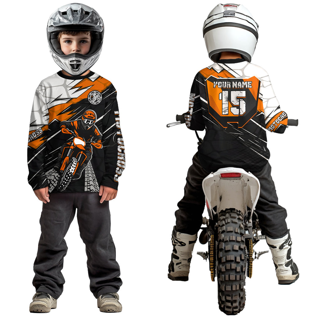 Orange Motocross Jersey Custom Dirt Bike Shirts Motorcycle Shirt
