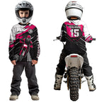 Pink Motocross Jersey Custom Dirt Bike Shirts Motorcycle Shirt