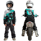 Turquoise Motocross Jersey Custom Dirt Bike Shirts Motorcycle Shirt