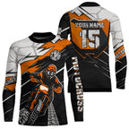 Orange Motocross Jersey Custom Dirt Bike Shirts Motorcycle Shirt