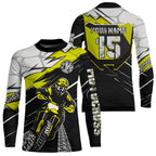Yellow Motocross Jersey Custom Dirt Bike Shirts Motorcycle Shirt