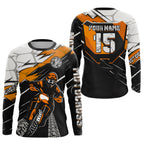 Orange Motocross Jersey Custom Dirt Bike Shirts Motorcycle Shirt