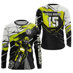 Yellow Motocross Jersey Custom Dirt Bike Shirts Motorcycle Shirt