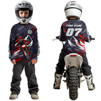 Red Motocross Racing Jersey Dirt Bike Shirts Motorcycle Riding Shirt