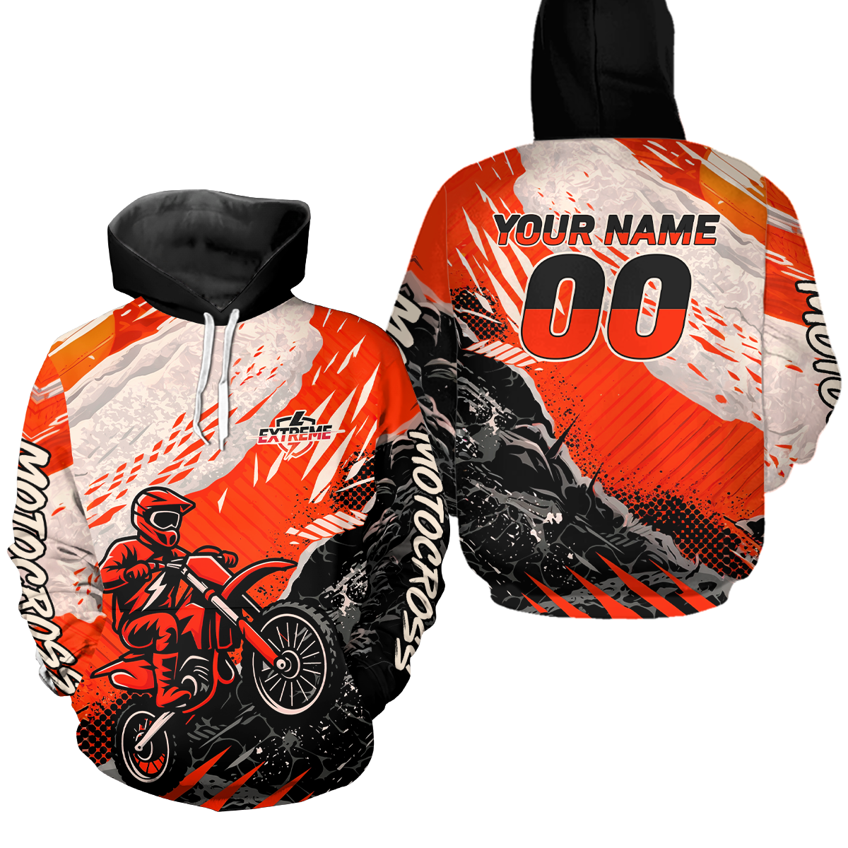 Custom Motocross Hoodie Dirt Bike Racing Hoodie Custom Riding Shirt