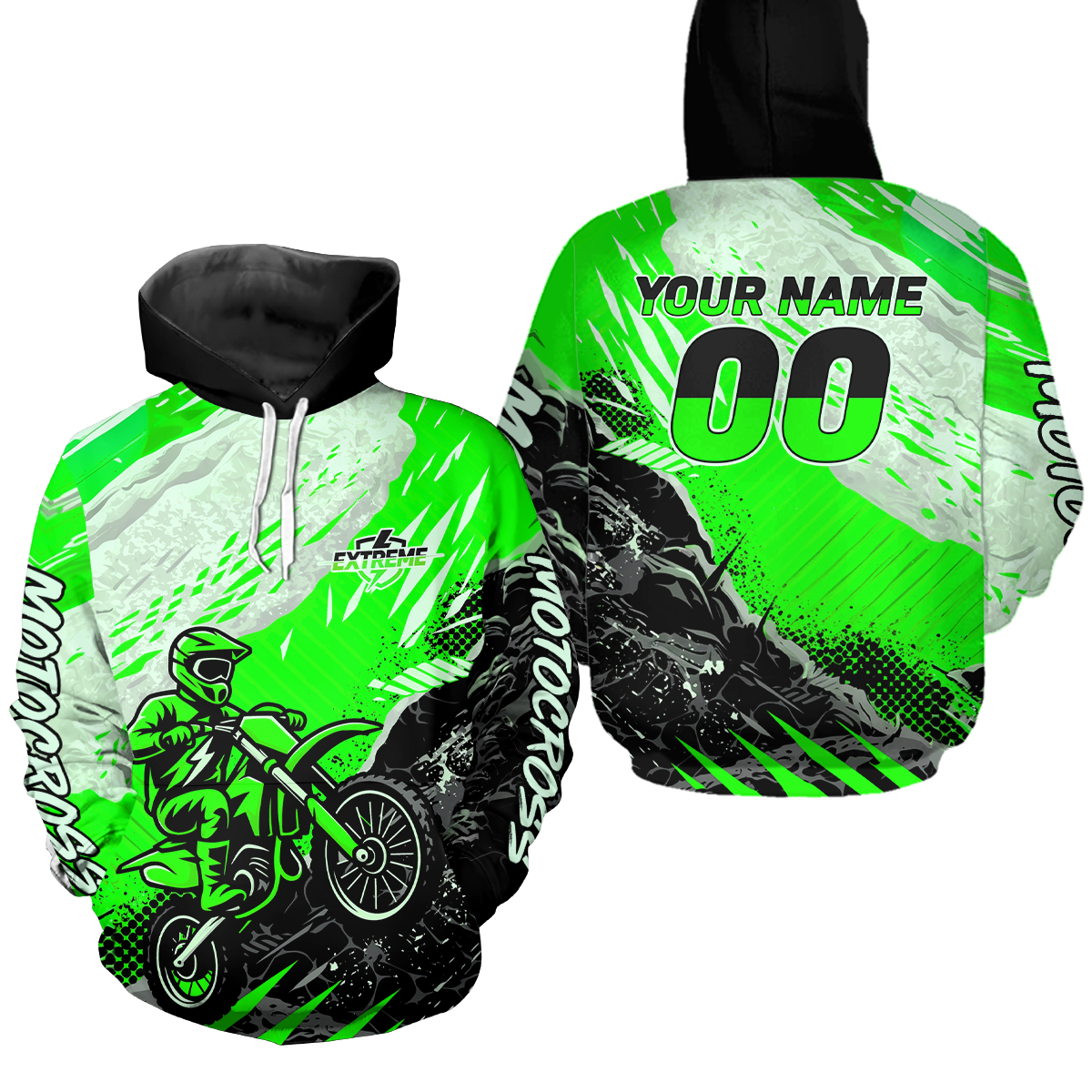 Custom Motocross Hoodie Dirt Bike Racing Hoodie Custom Riding Shirt