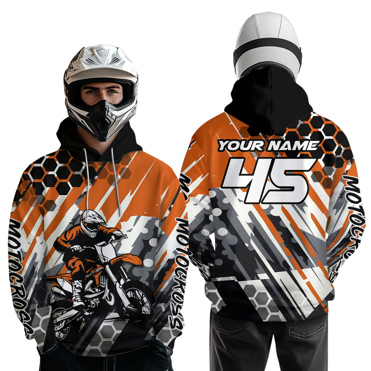 Custom Motocross Hoodie Dirt Bike Racing Hoodie Custom Riding Shirt